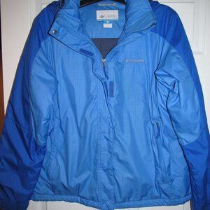 Womens Columbia Winter Coat Jacket Size XL Blue Lightweight